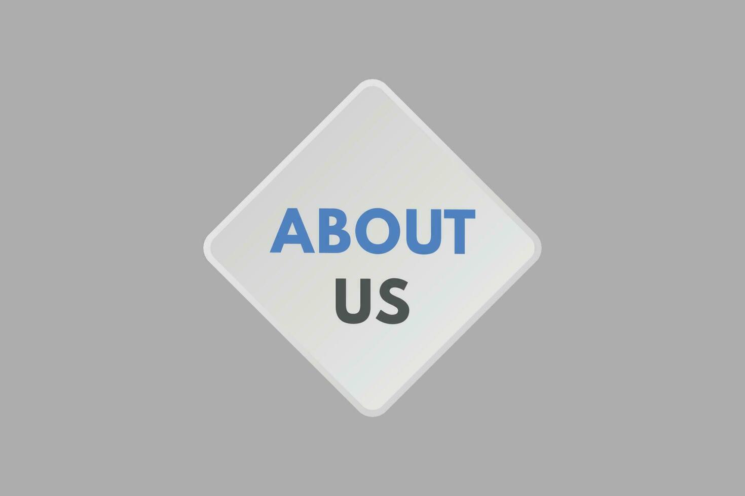 About us text Button. About us Sign Icon Label Sticker Web Buttons vector