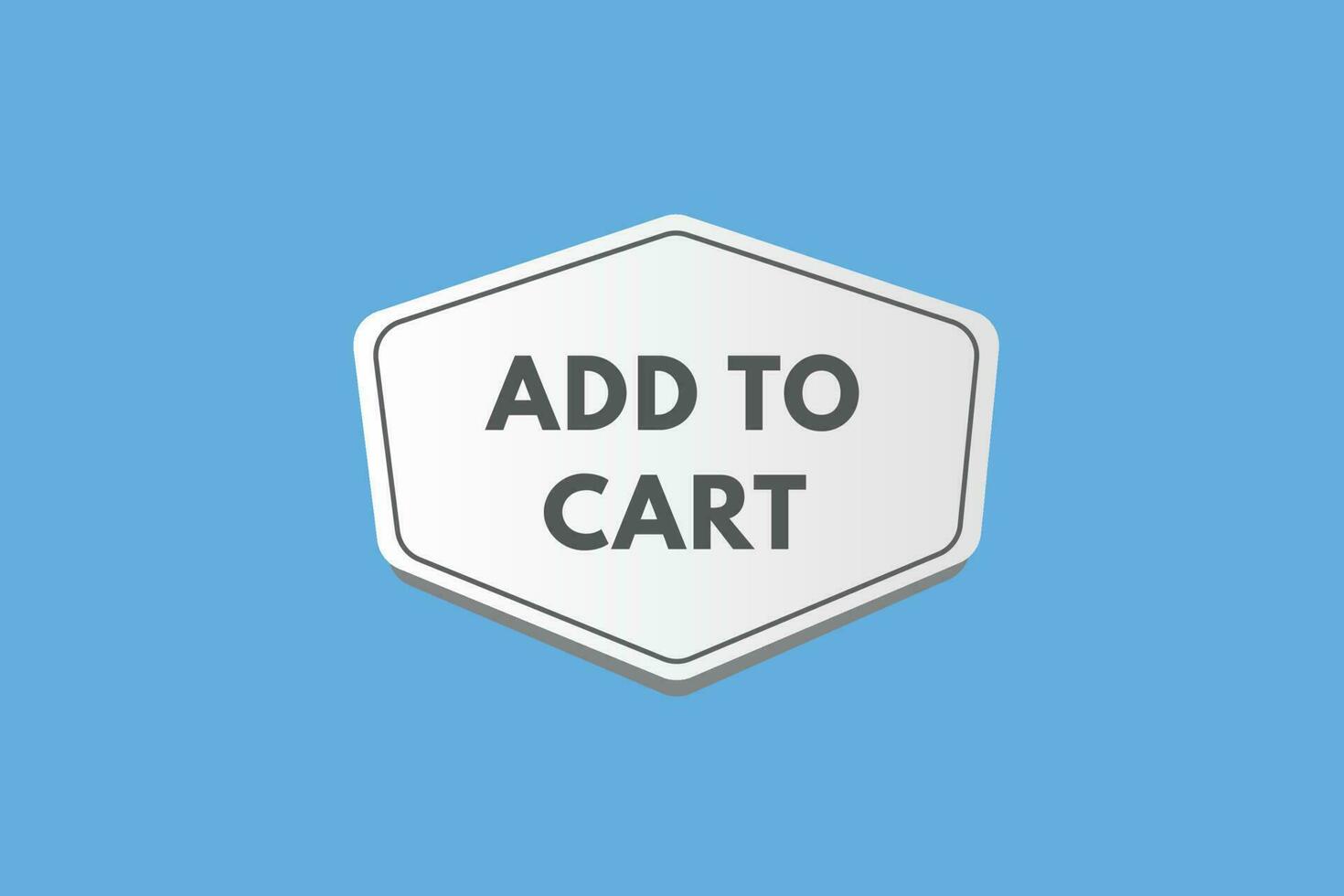 Add to cart text Button. Add to cart Sign Icon Label Sticker Web Buttons vector