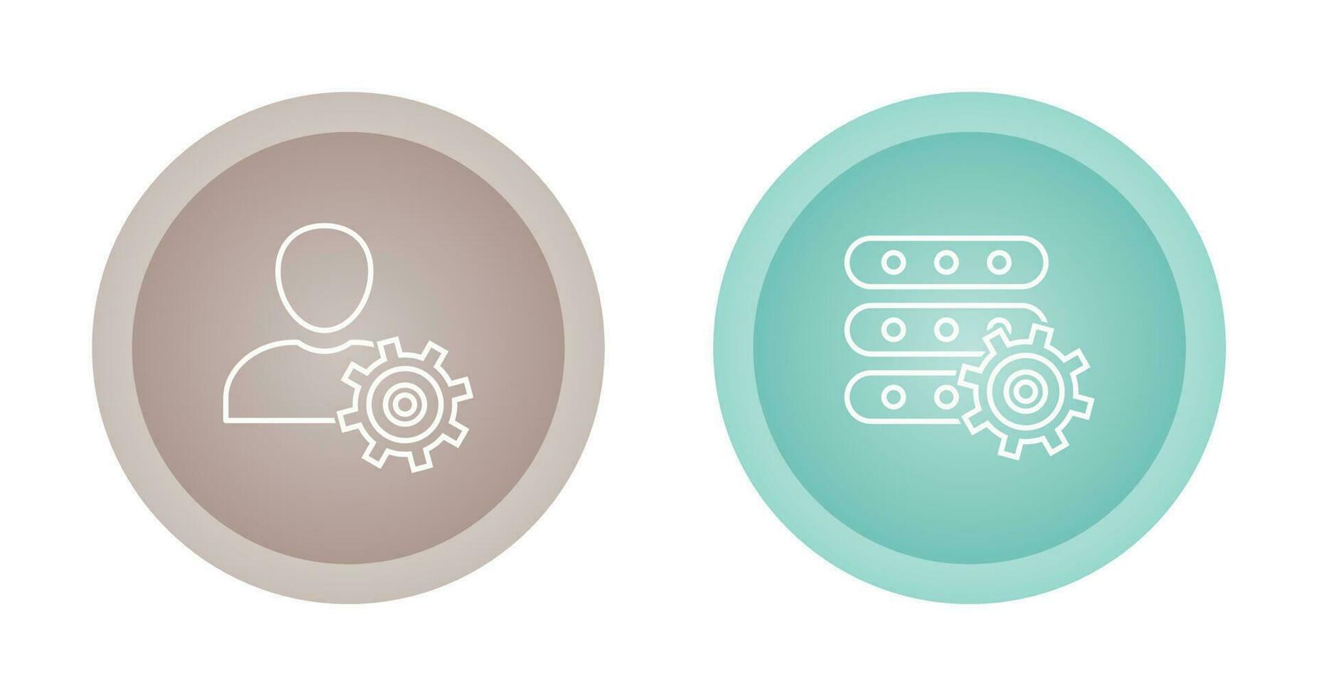 administrar icono de vector de datos