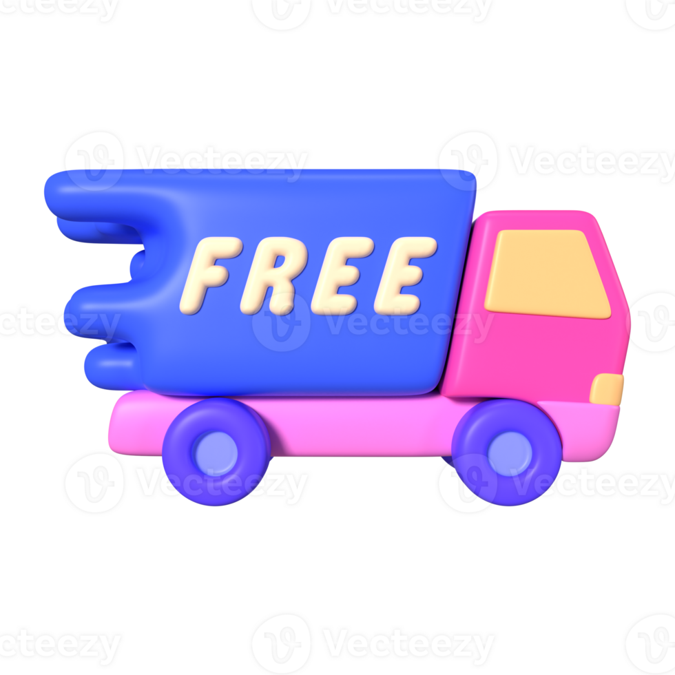 Free Shipping 3D Illustration Icon png