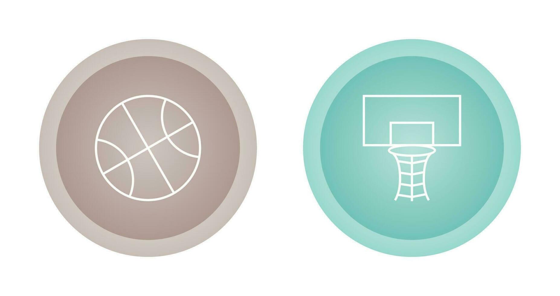 icono de vector de aro de baloncesto