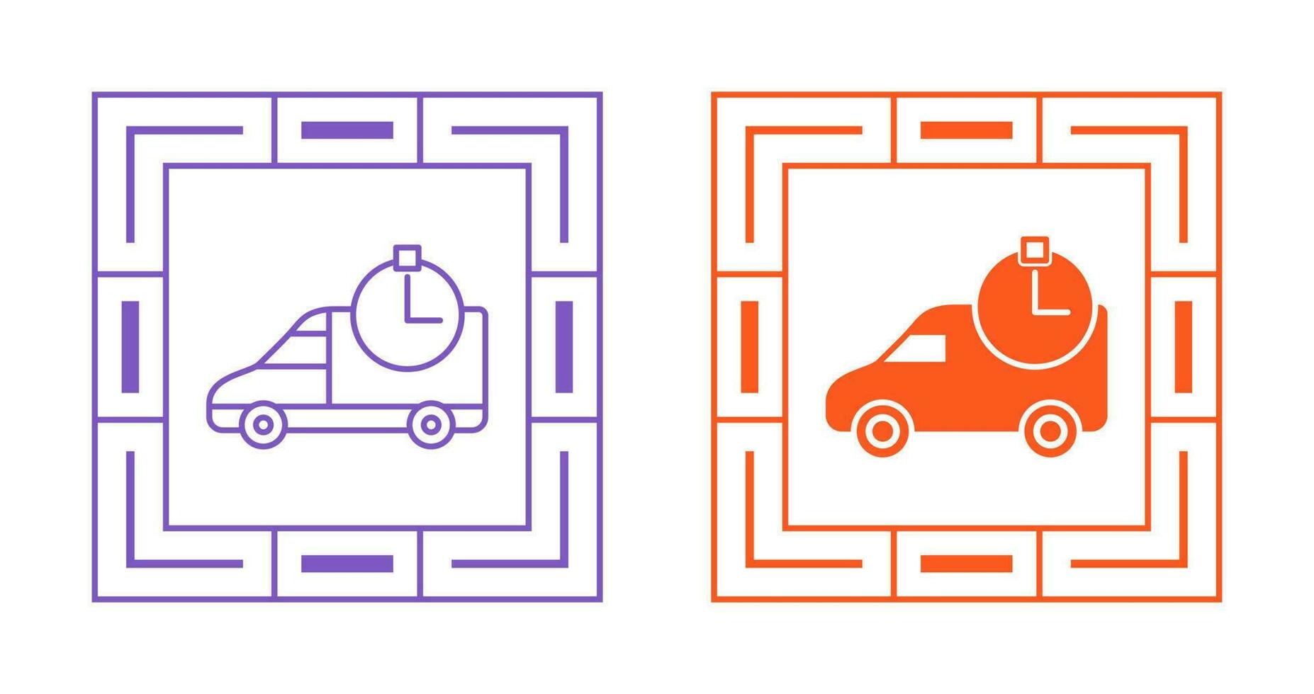 Time Based Delivery Vector Icon