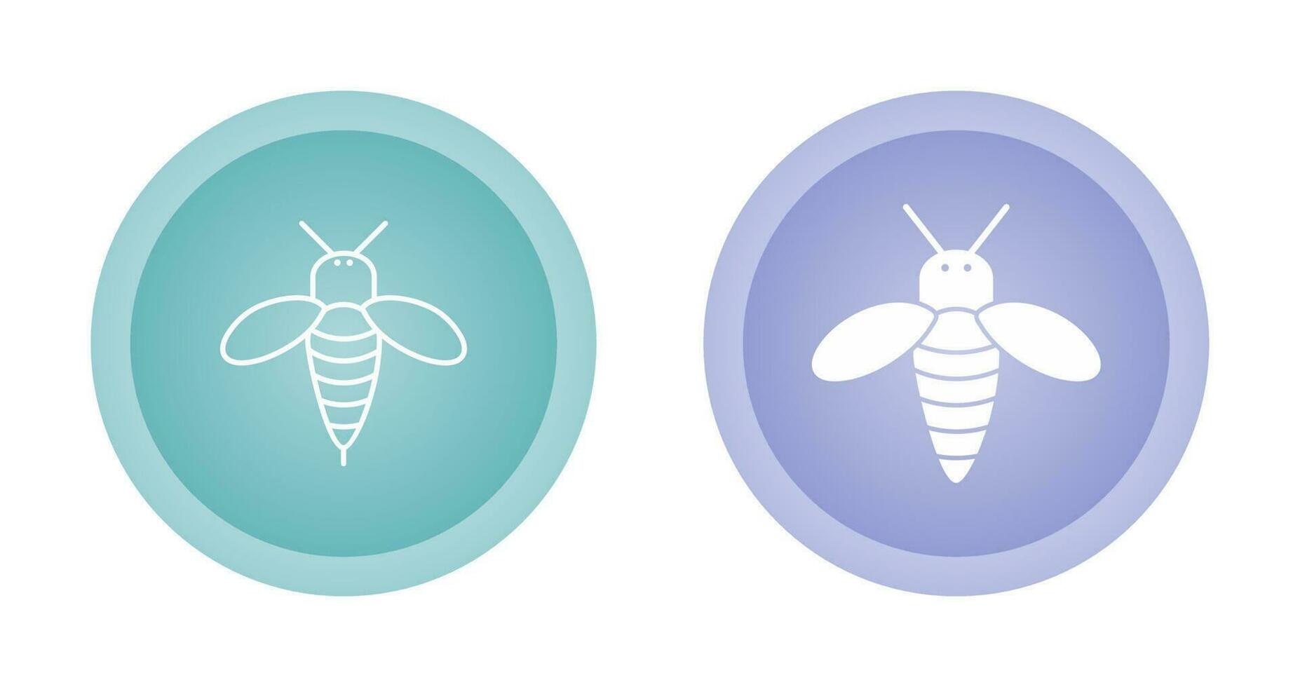 icono de vector de abeja de miel