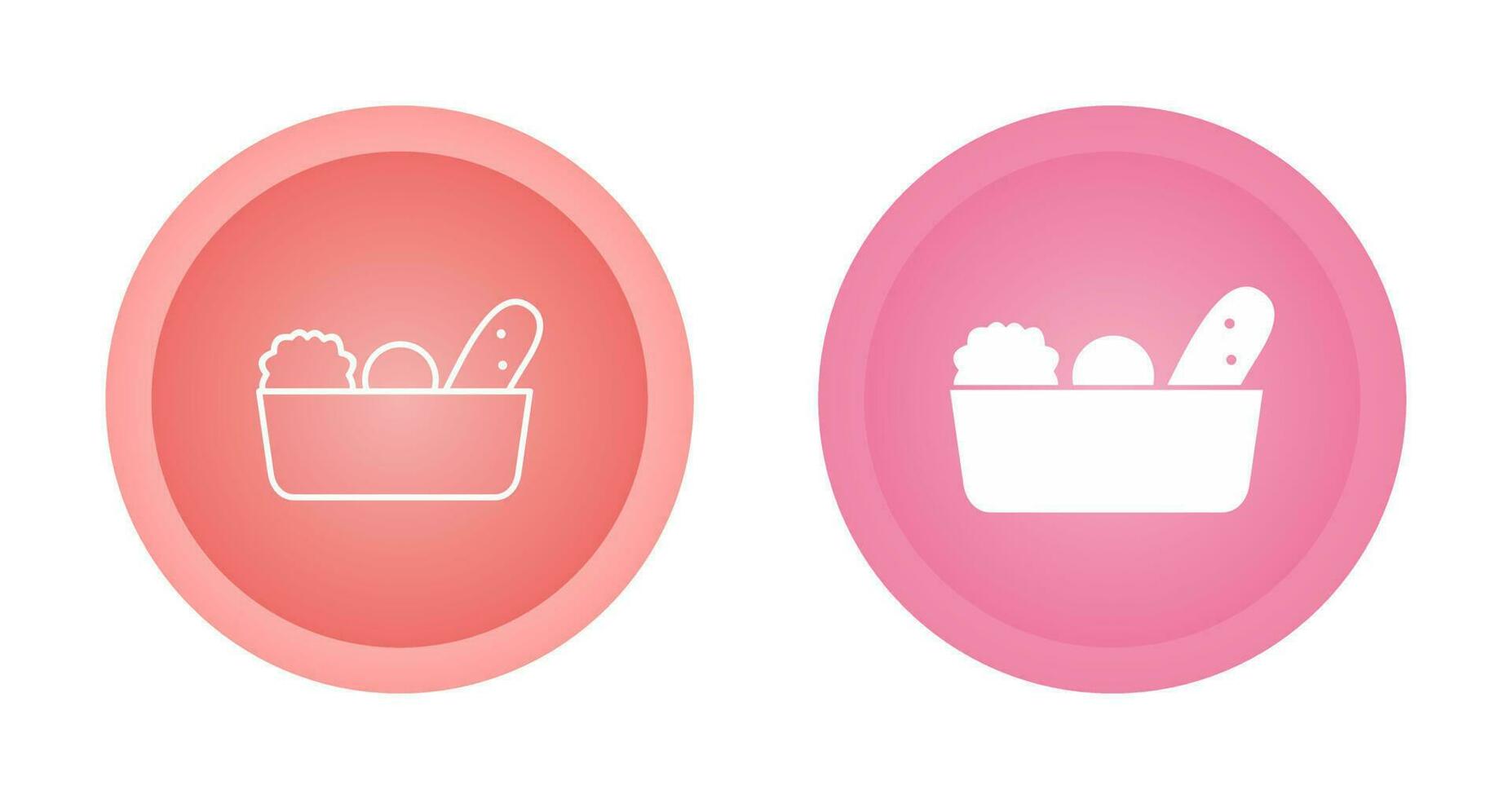 Vegetable Basket Vector Icon