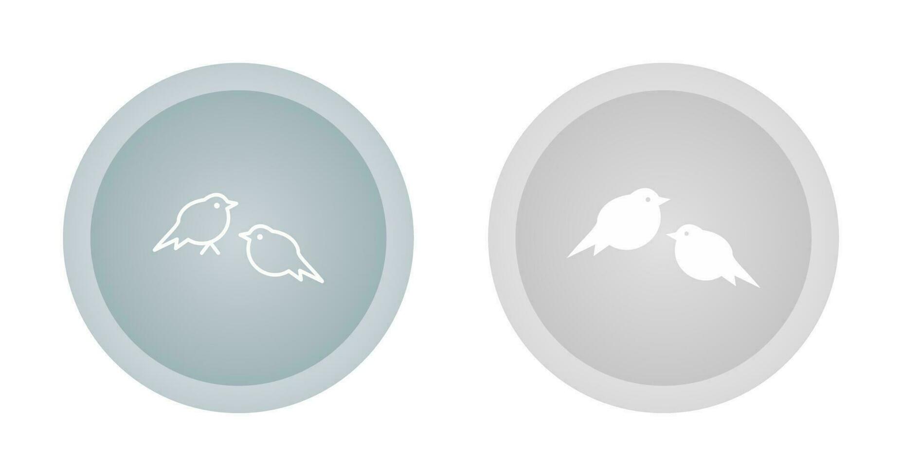 icono de vector de pájaros pequeños