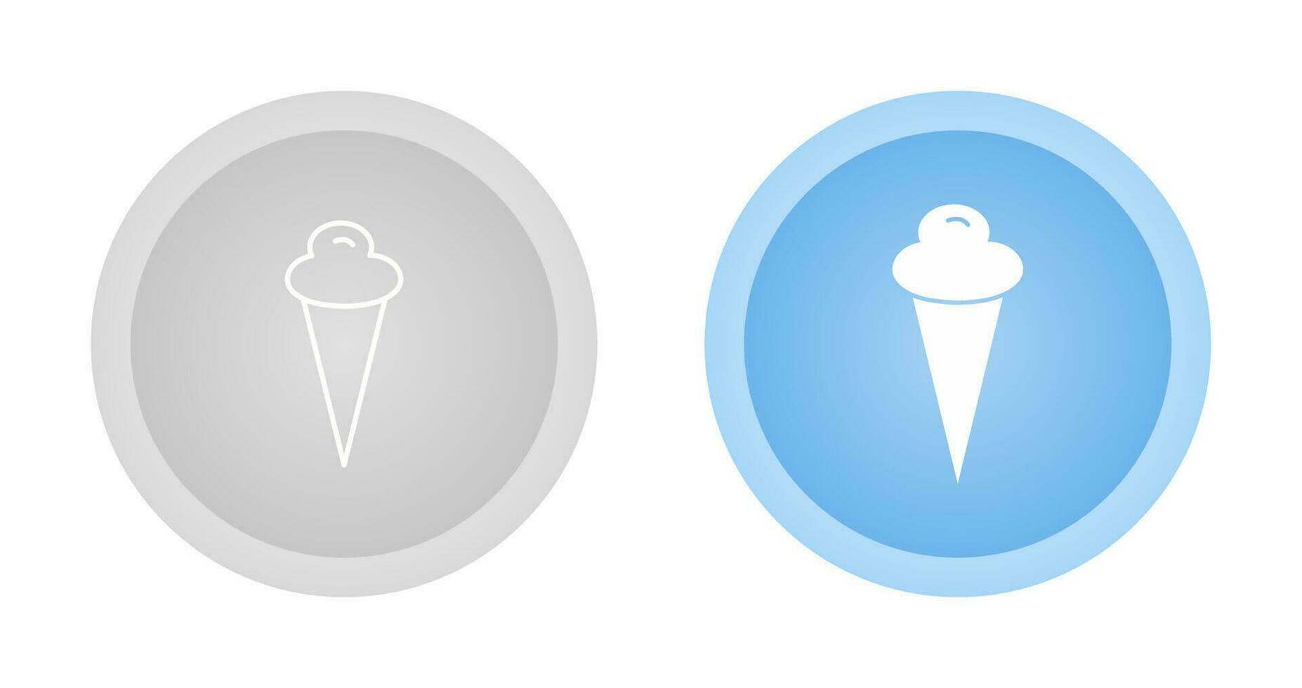 icono de vector de cono de helado