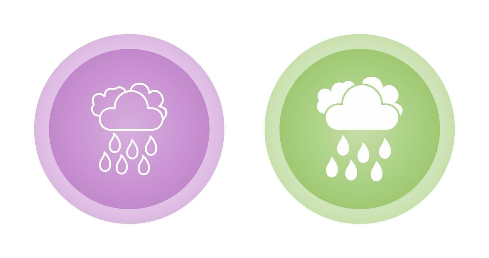 Light Rain Vector Icon