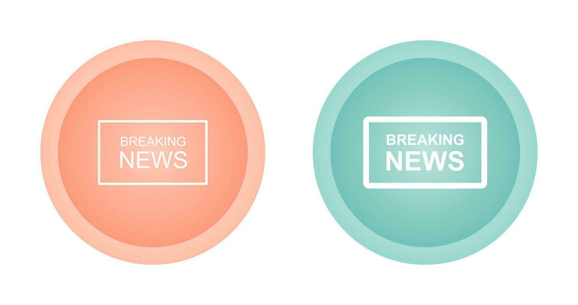 Breaking News on TV Vector Icon