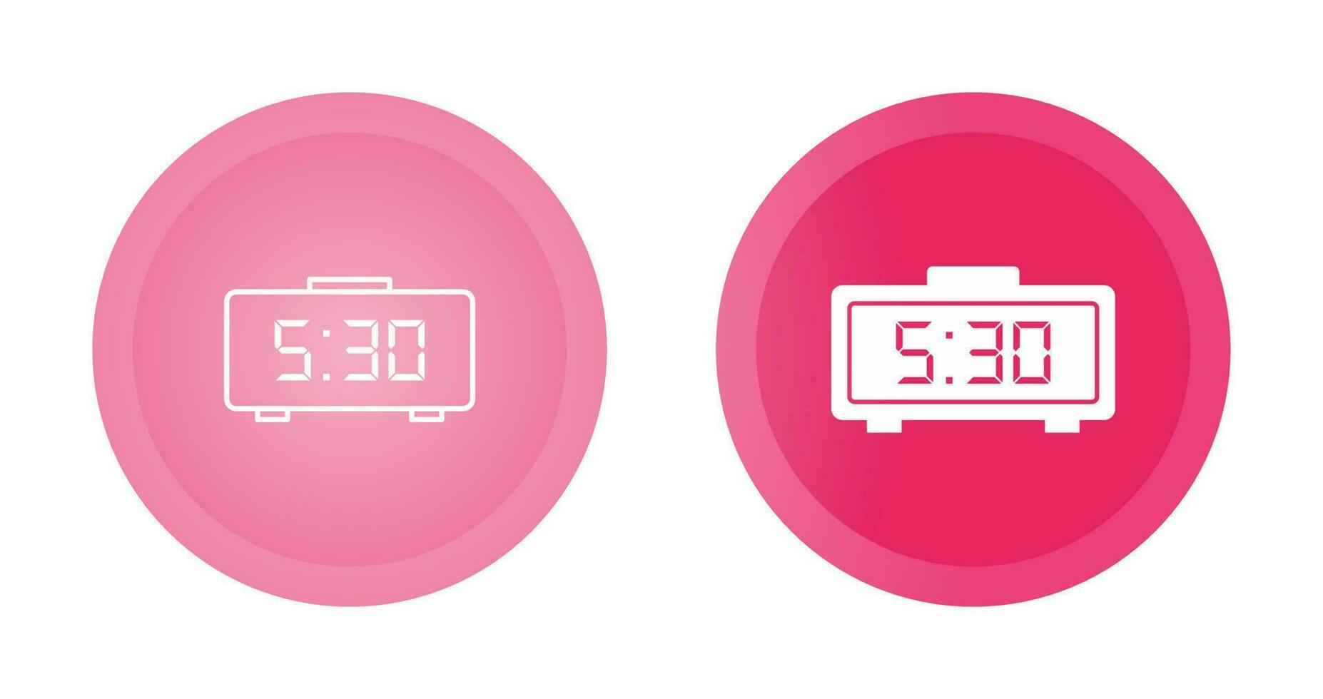 Digital Clock Vector Icon