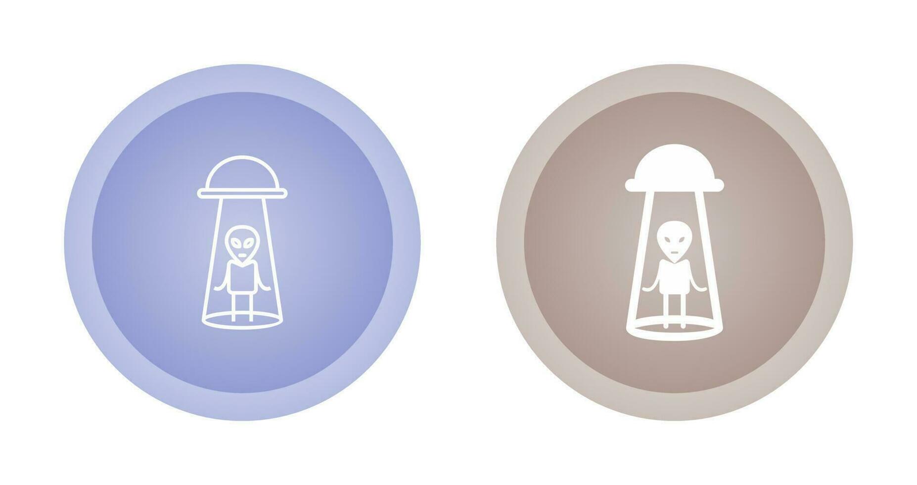 Alien Abduction Vector Icon