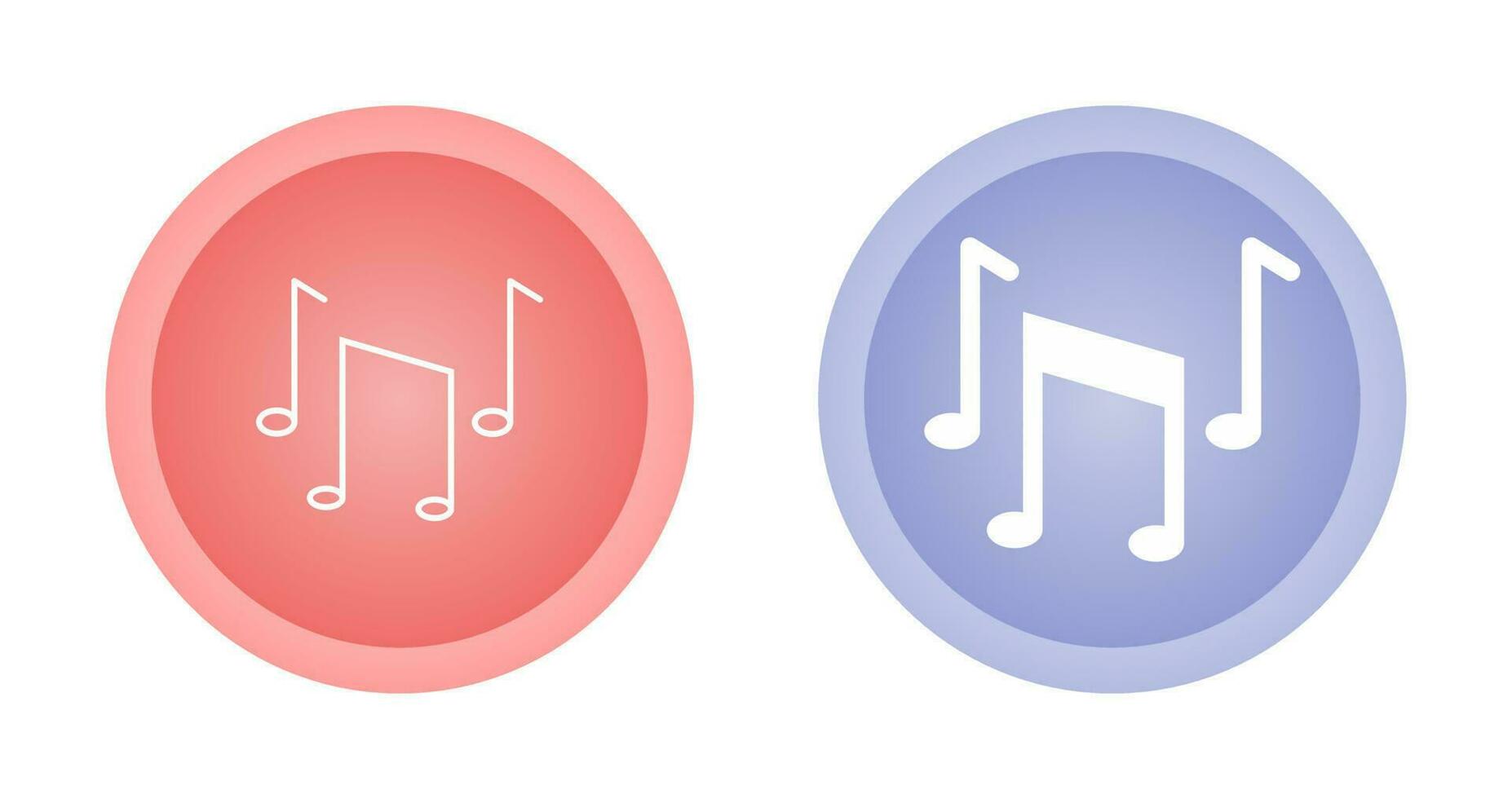 Musical Notes Vector Icon