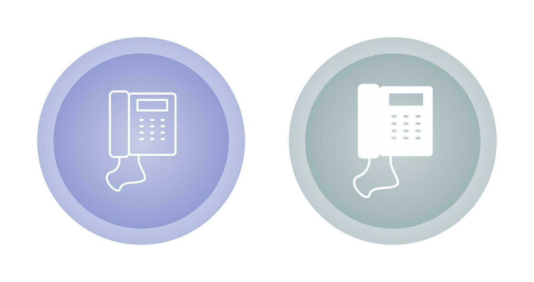 Telephone Set Vector Icon