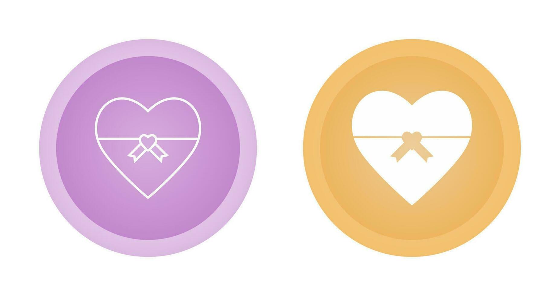 Heart shaped Gift Vector Icon