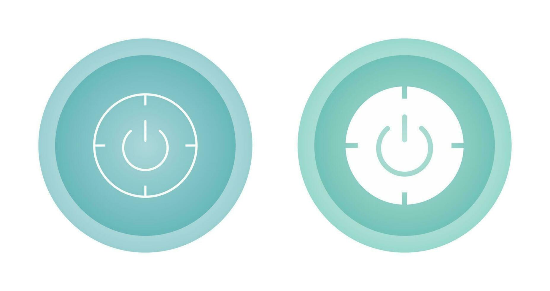 Scheduled power on and off Vector Icon