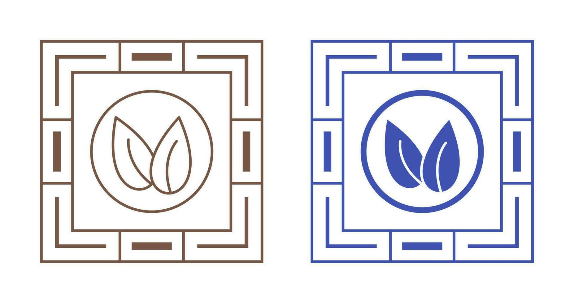 Two Leaves Vector Icon