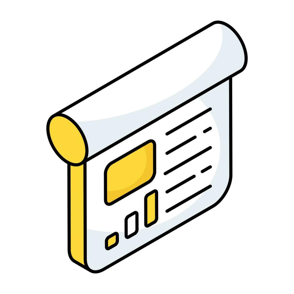 A perfect design icon of business report vector