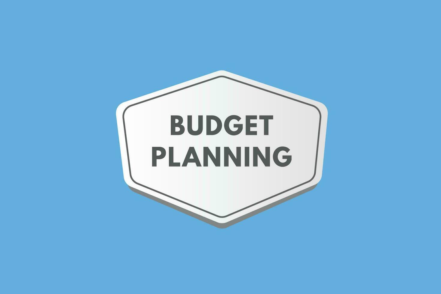 presupuesto planificación texto botón. presupuesto planificación firmar icono etiqueta pegatina web botones vector