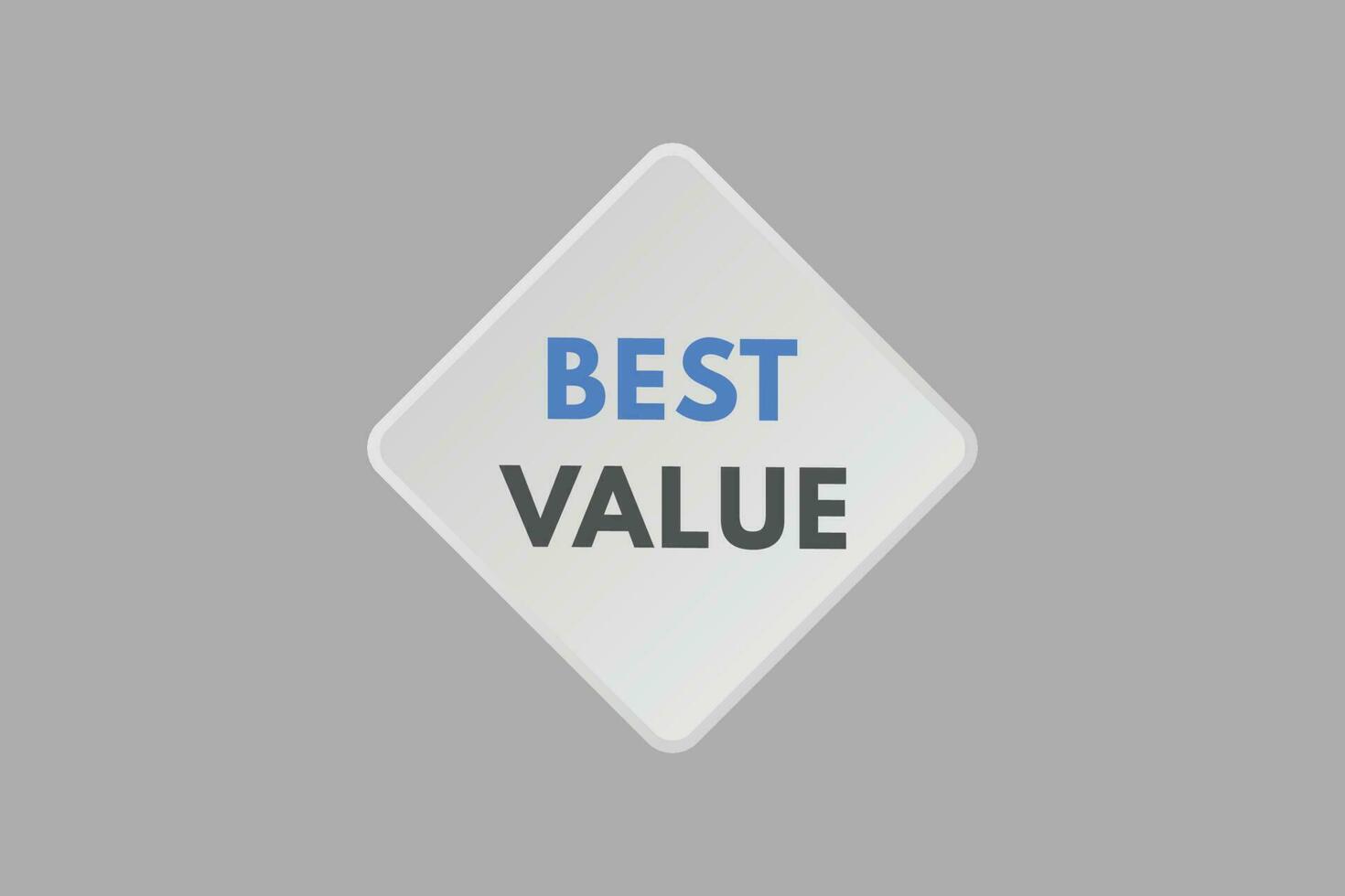 Best Value text Button. Best Value Sign Icon Label Sticker Web Buttons vector