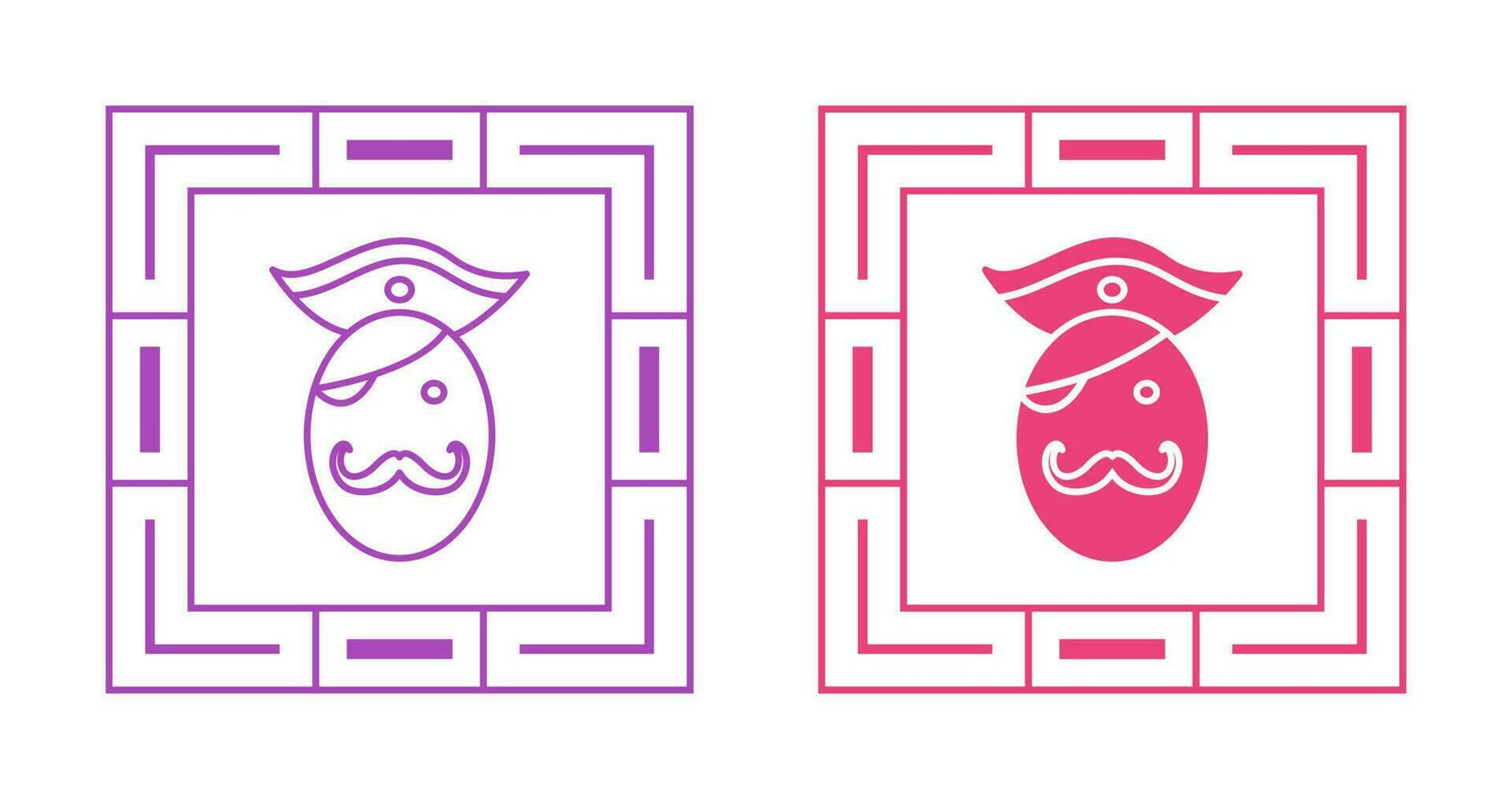 Pirate in Hat Vector Icon