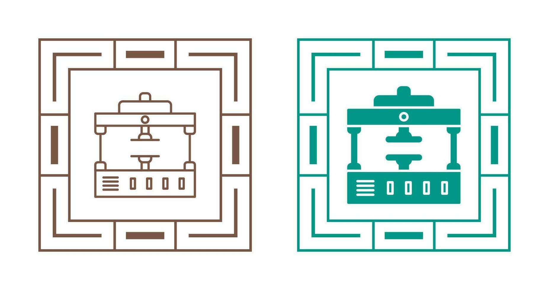 Machine Press Vector Icon