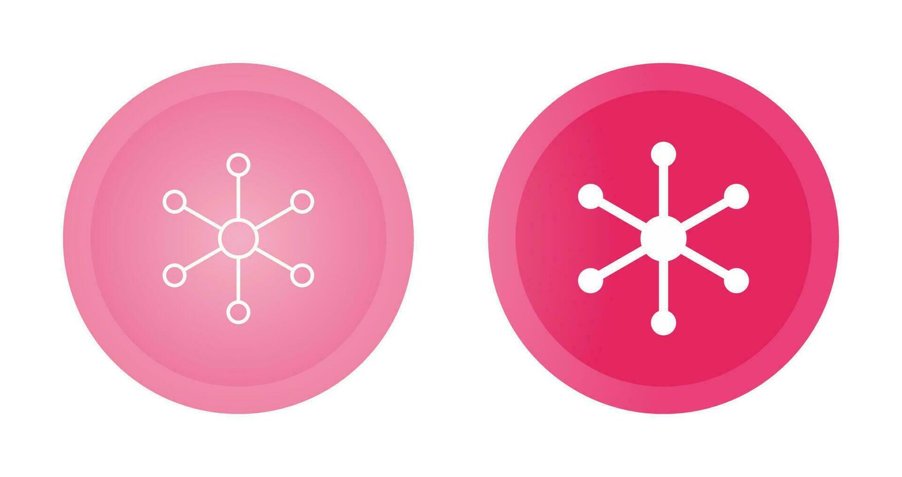 Molecular Structure Vector Icon