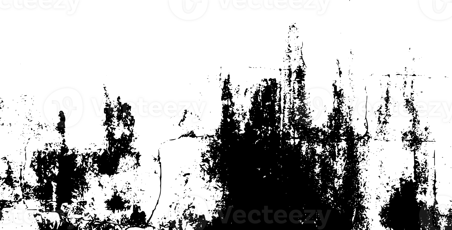 Rustic grunge texture with grain and stains. Abstract noise background. PNG graphic illustration with transparent background.