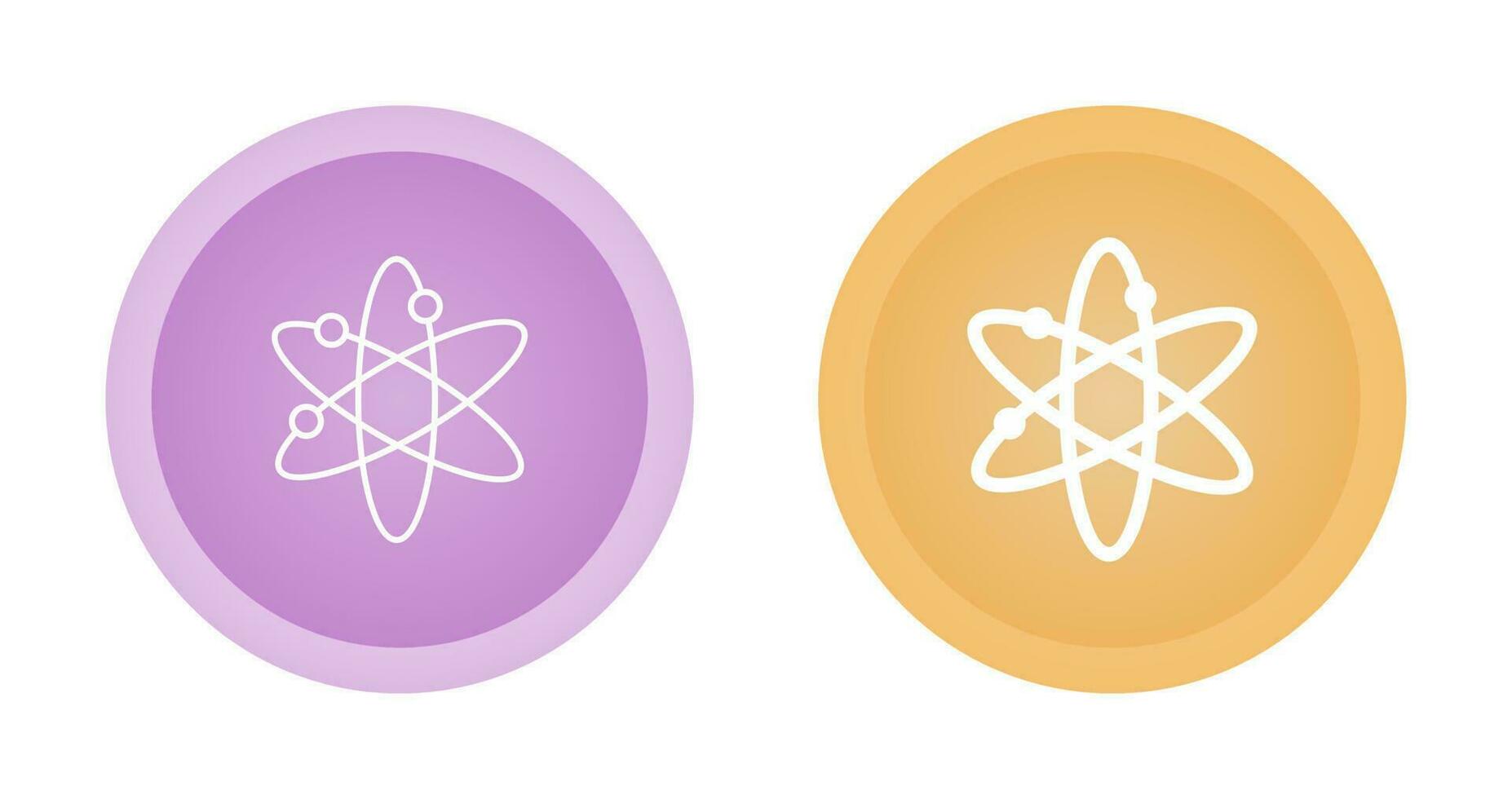 icono de vector de estructura atómica