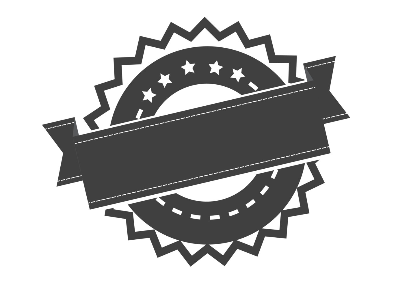 Black and white Label template png