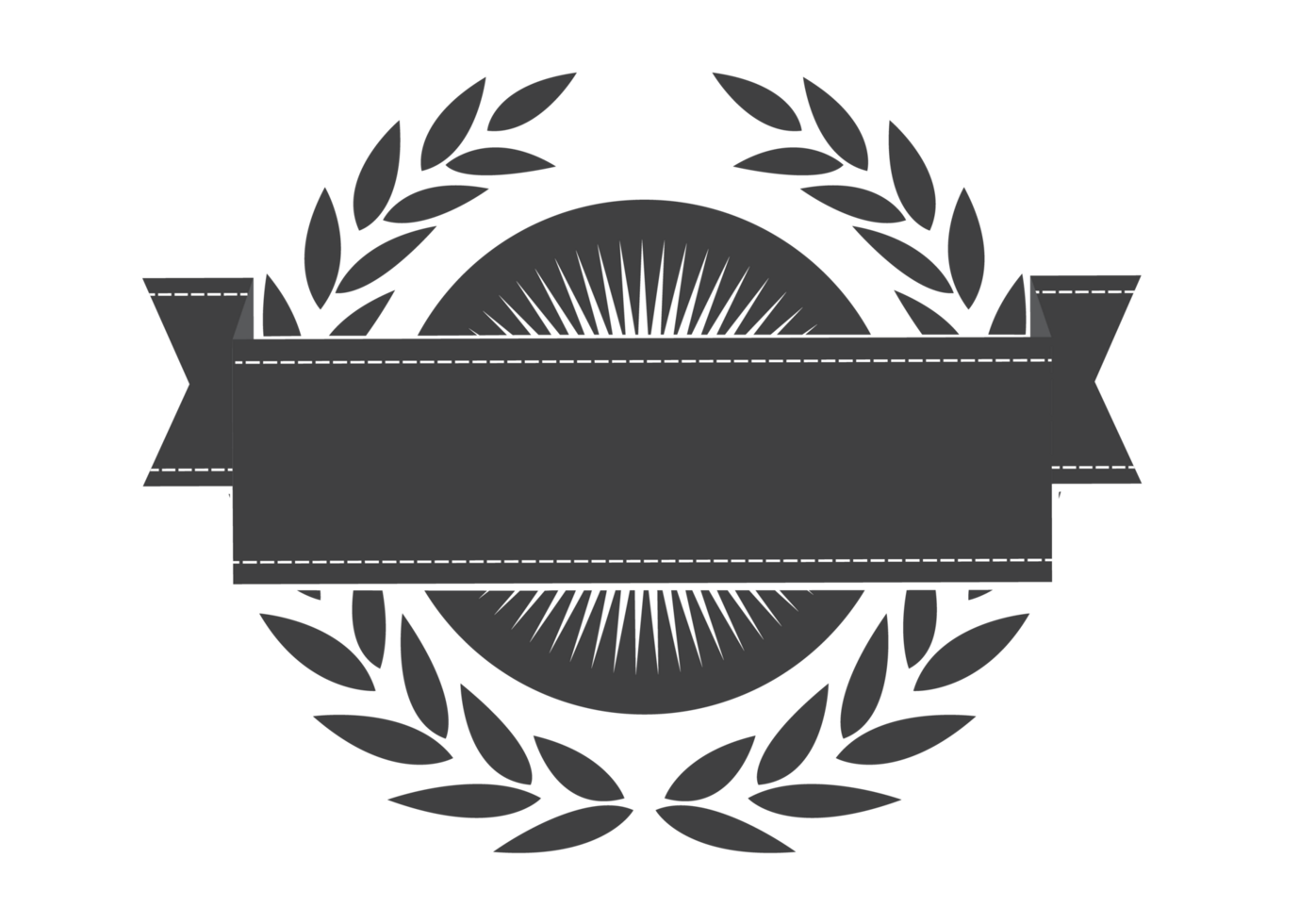 Black and white Label template png