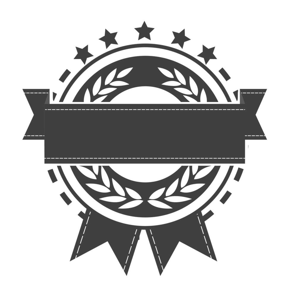 Black and white Label template png