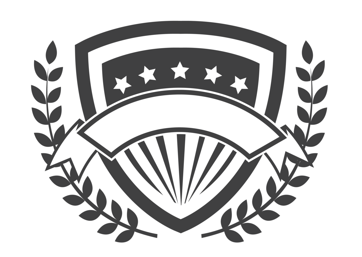 Black and white Label template png