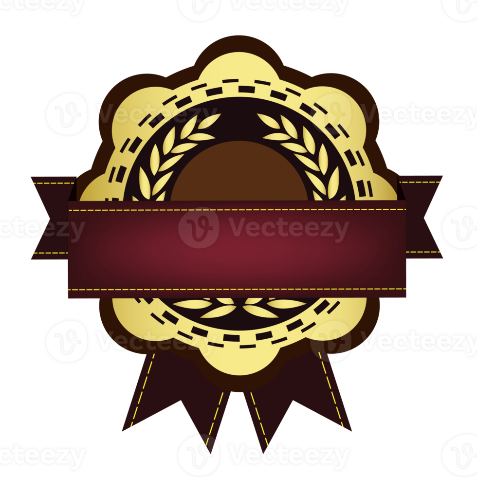 Golden label template.It's winner concept png