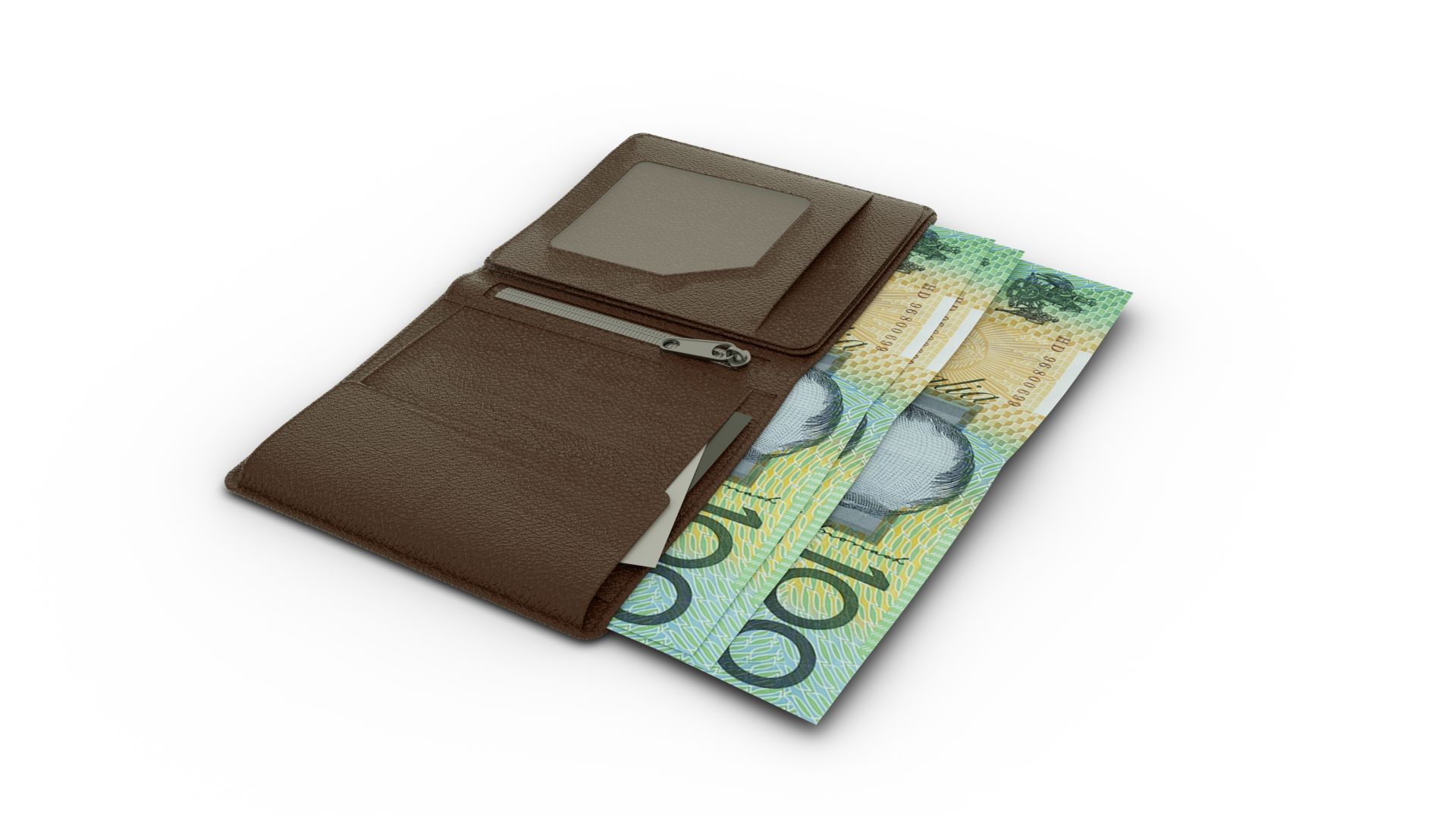 3D Rendering Of 100 Australian Dollar Notes In Wallet 23654826 PNG 3d-rendering-of-100-australian-dollar-notes-in-wallet-23654826-png