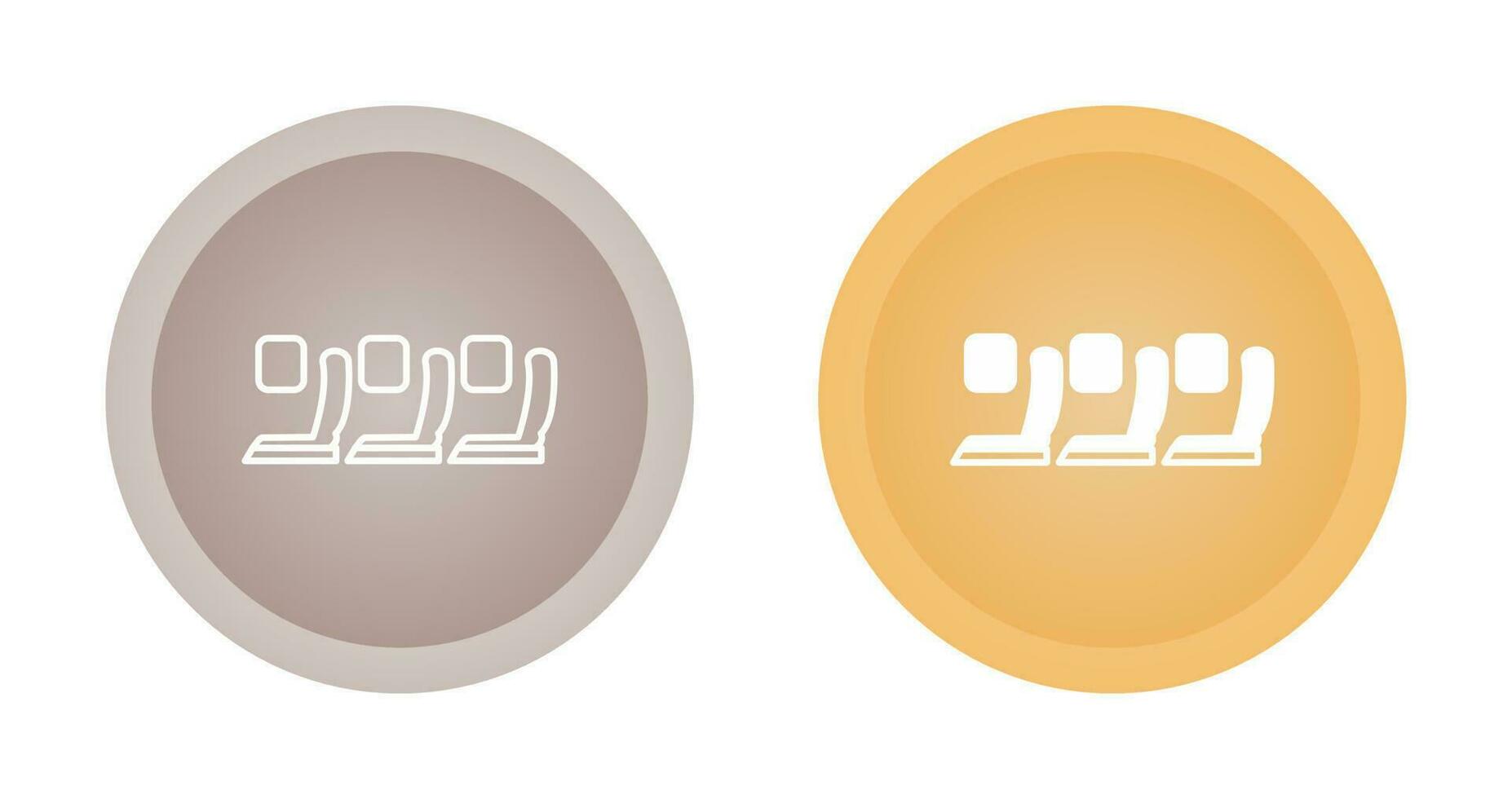 Seats in Plane Vector Icon