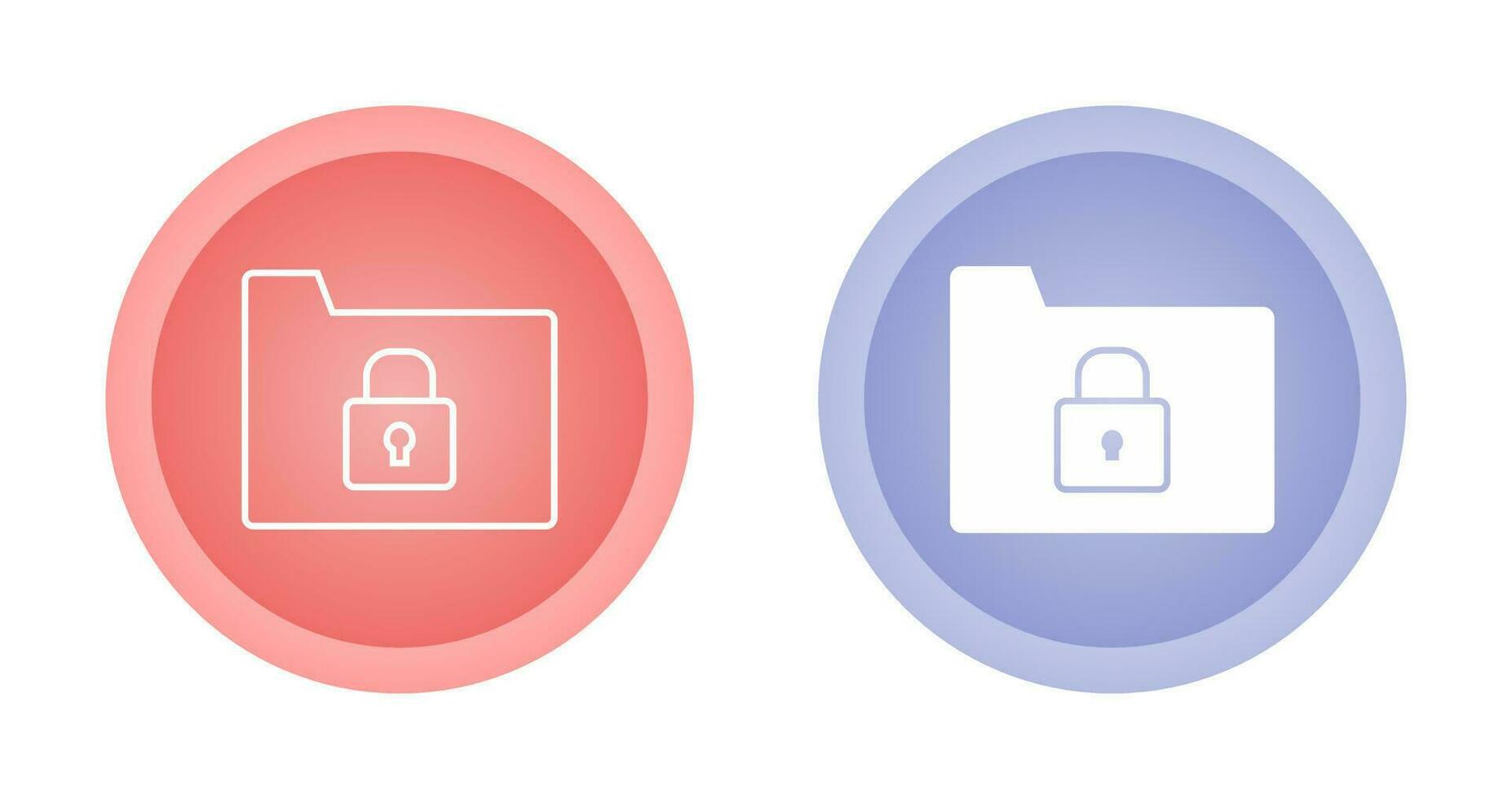 Secure Folder Vector Icon