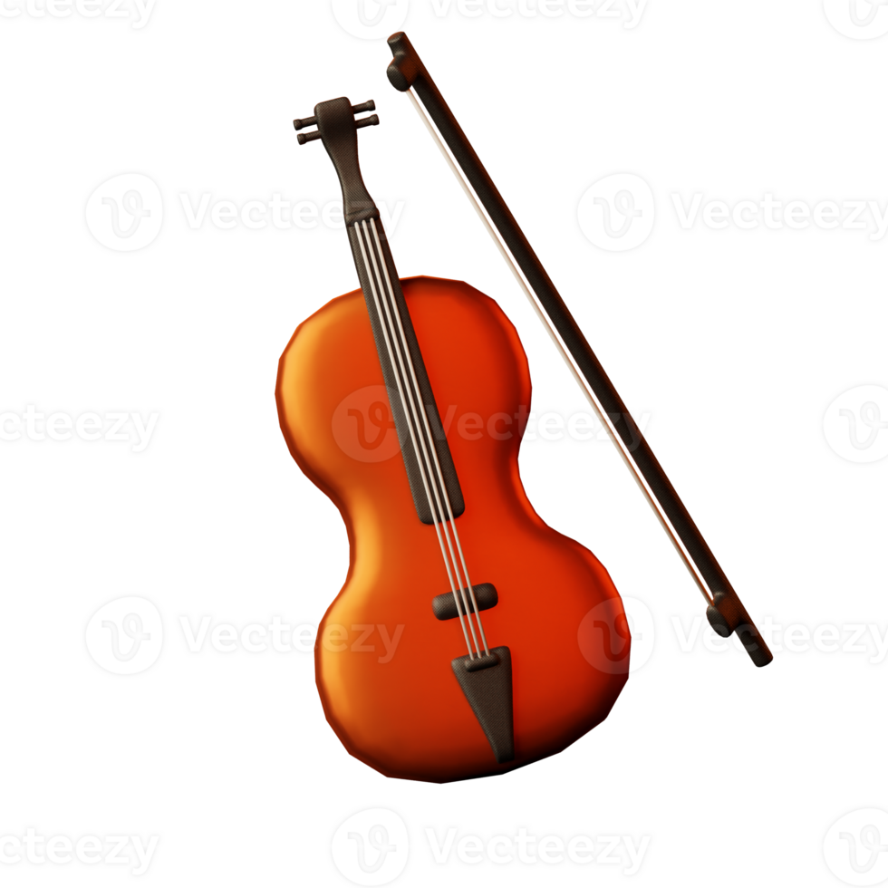 3d icona violino png