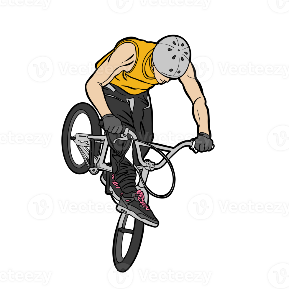 BMX bike freestyle sport clipart png
