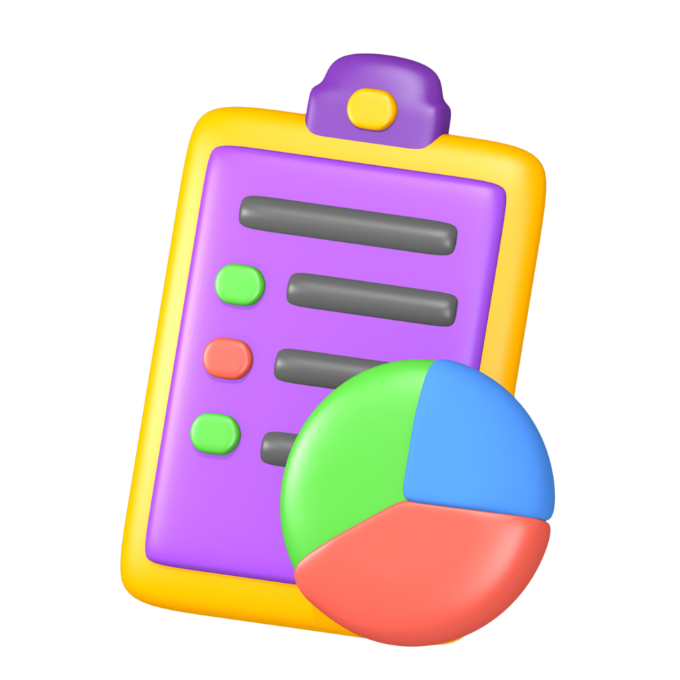 Creative Office 3D cute themed icon for presentation or social media post png