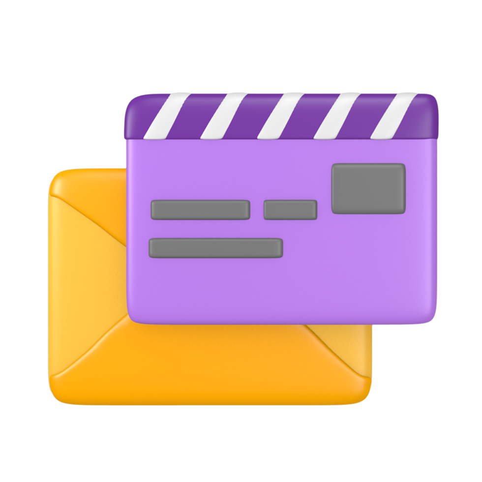 Creative Office 3D cute themed icon for presentation or social media post png