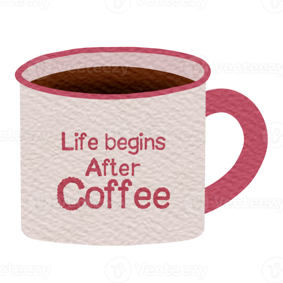 Red Mug of coffee png