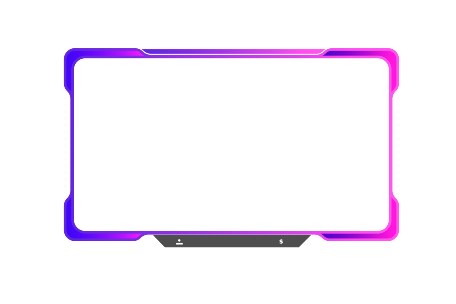 Live stream gaming panel design png