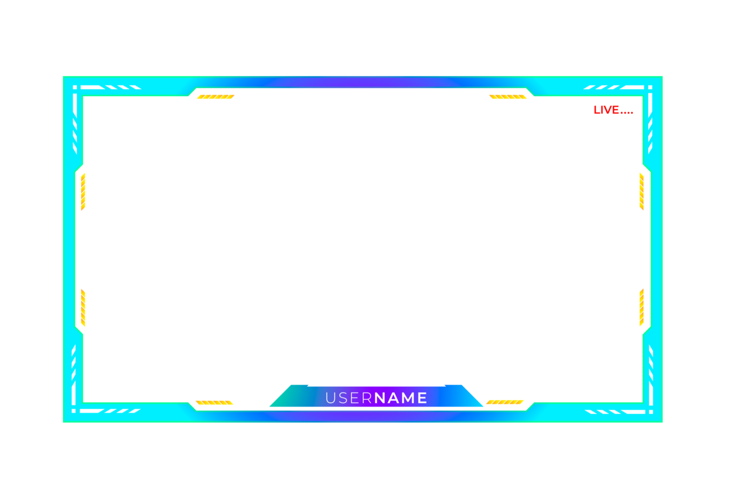 Live stream gaming panel design png