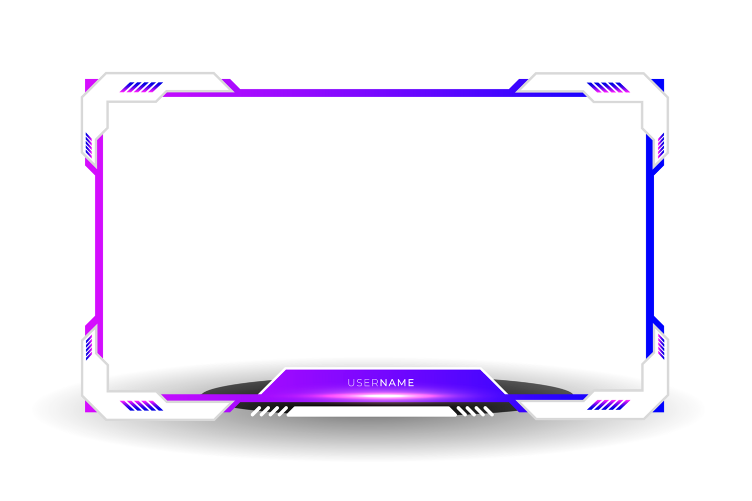 Live stream gaming panel design png