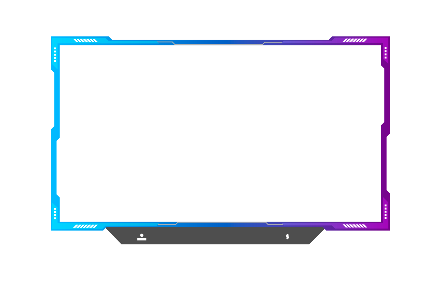 Live stream gaming panel design png