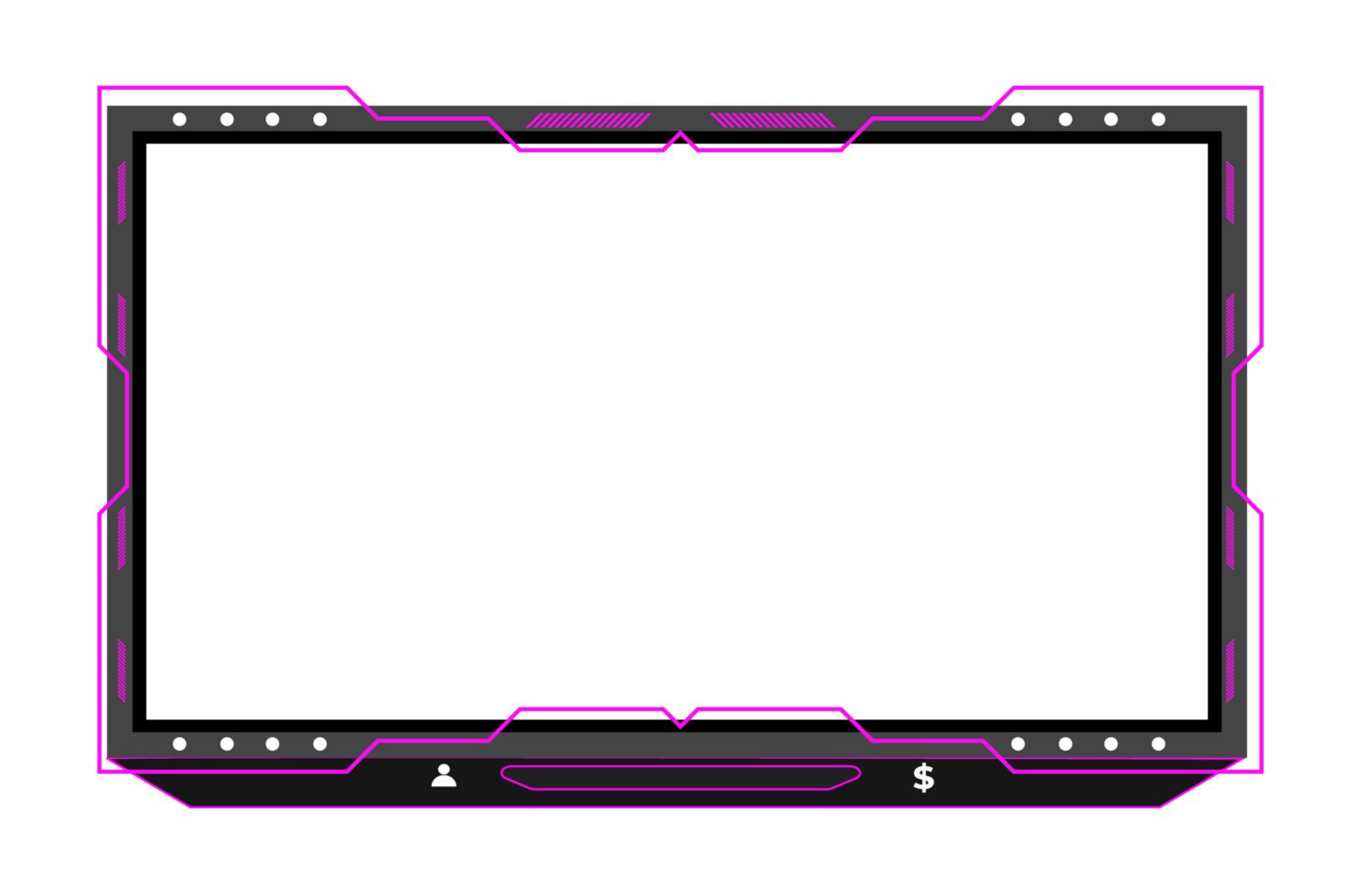Live stream gaming panel design png