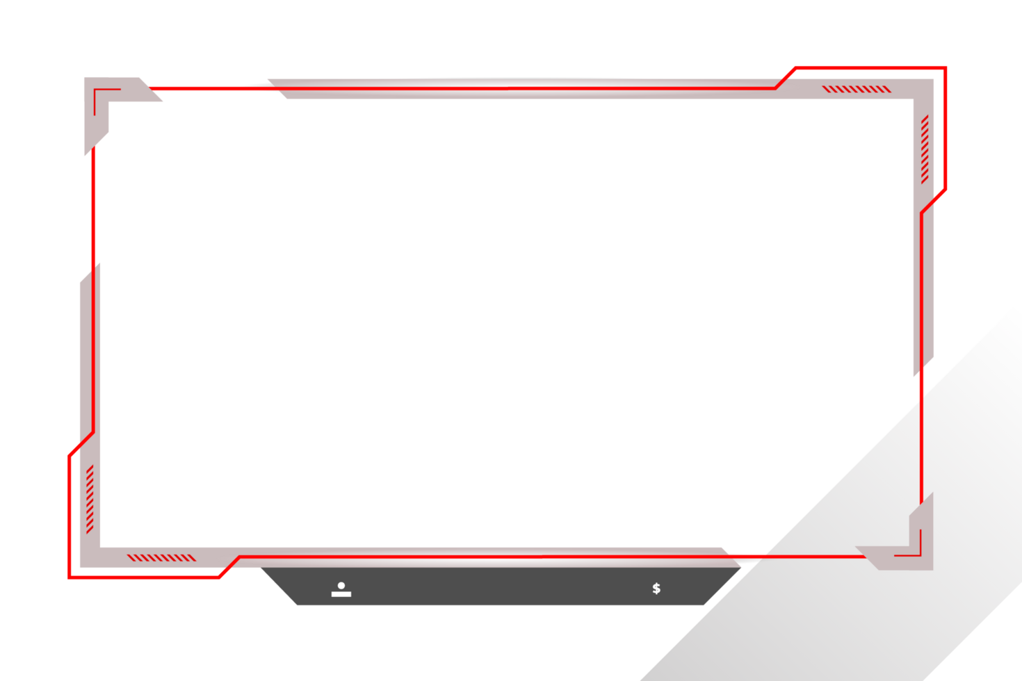 Live stream gaming panel design png