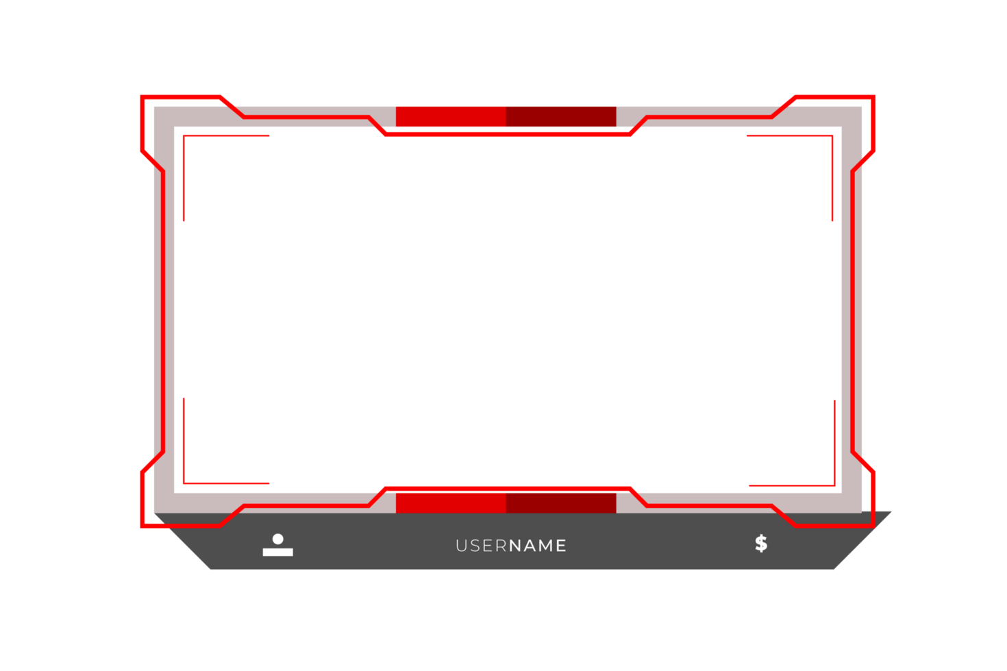 Live stream gaming panel design png