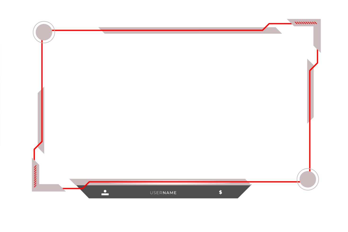 Live stream gaming panel design png