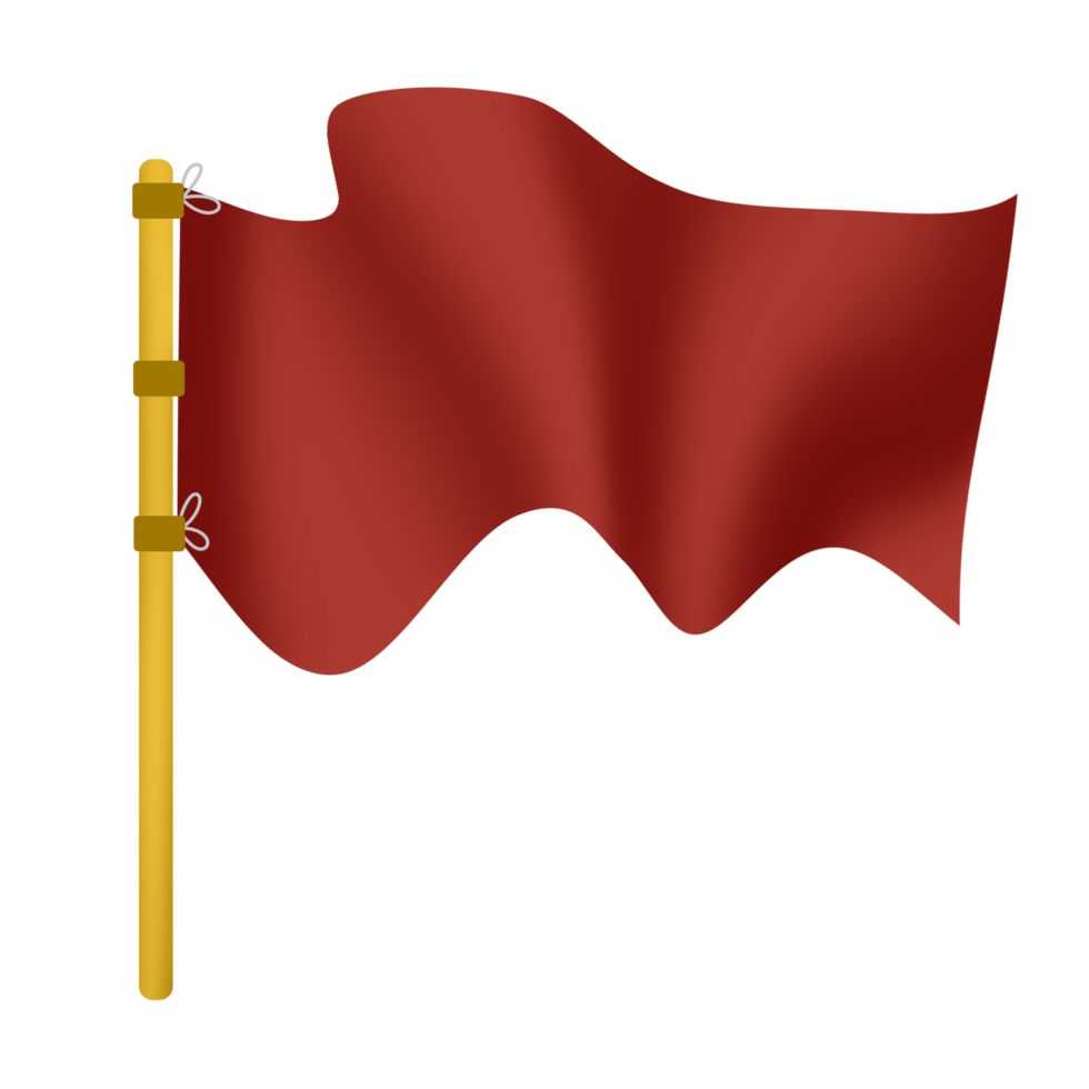 Goal red flag icon png