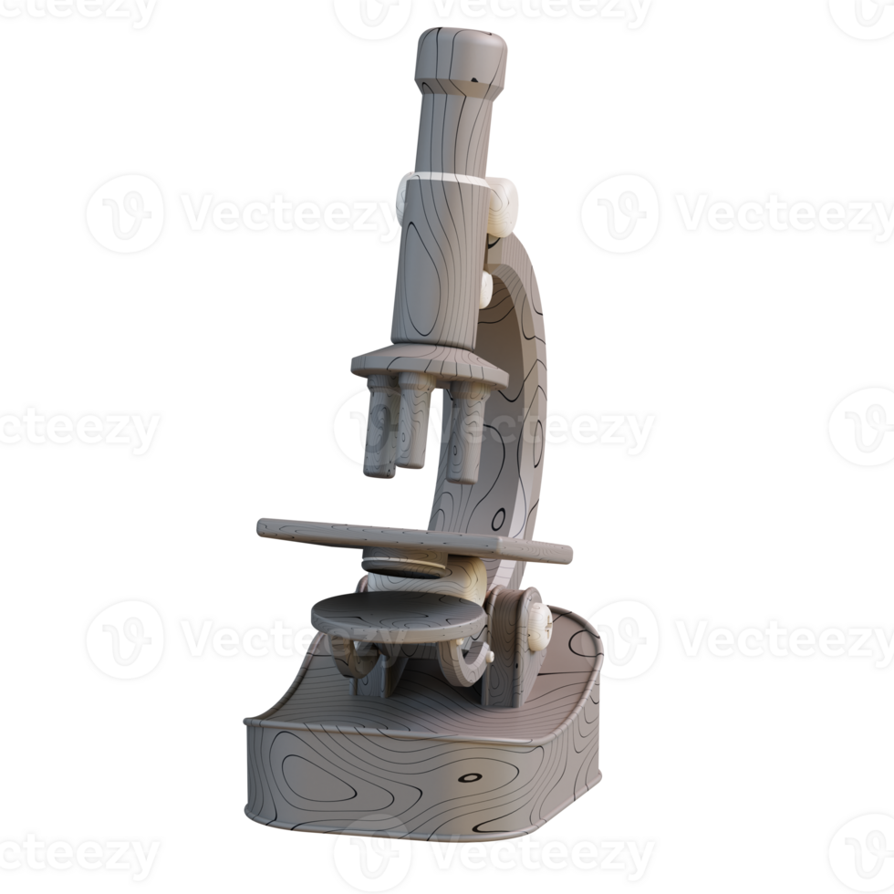 3d illustration of microscope png